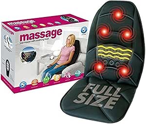 كرسي مساج للسيارة والمنزل 12 فولت، من تيانلين، خامات متعددة، اسود